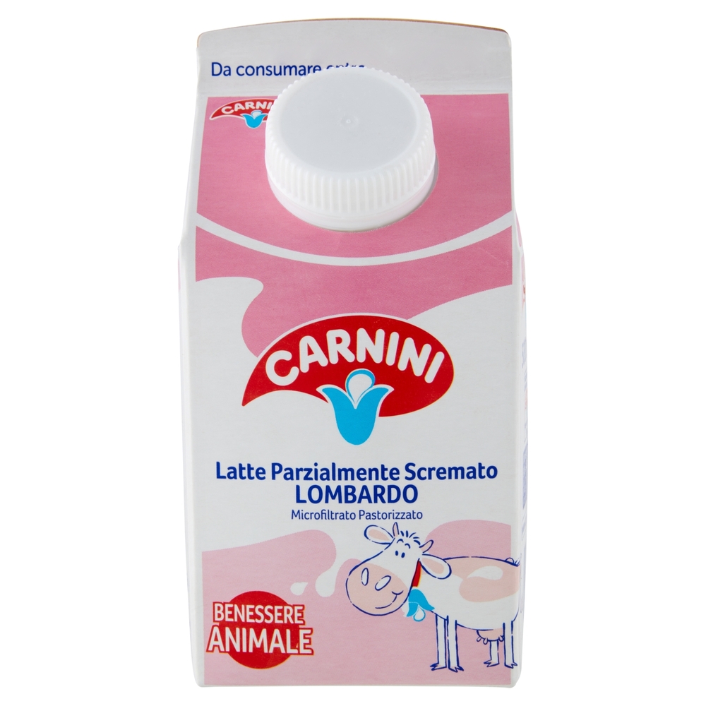 Latte Lombardo Parzialmente Scremato, 500 ml